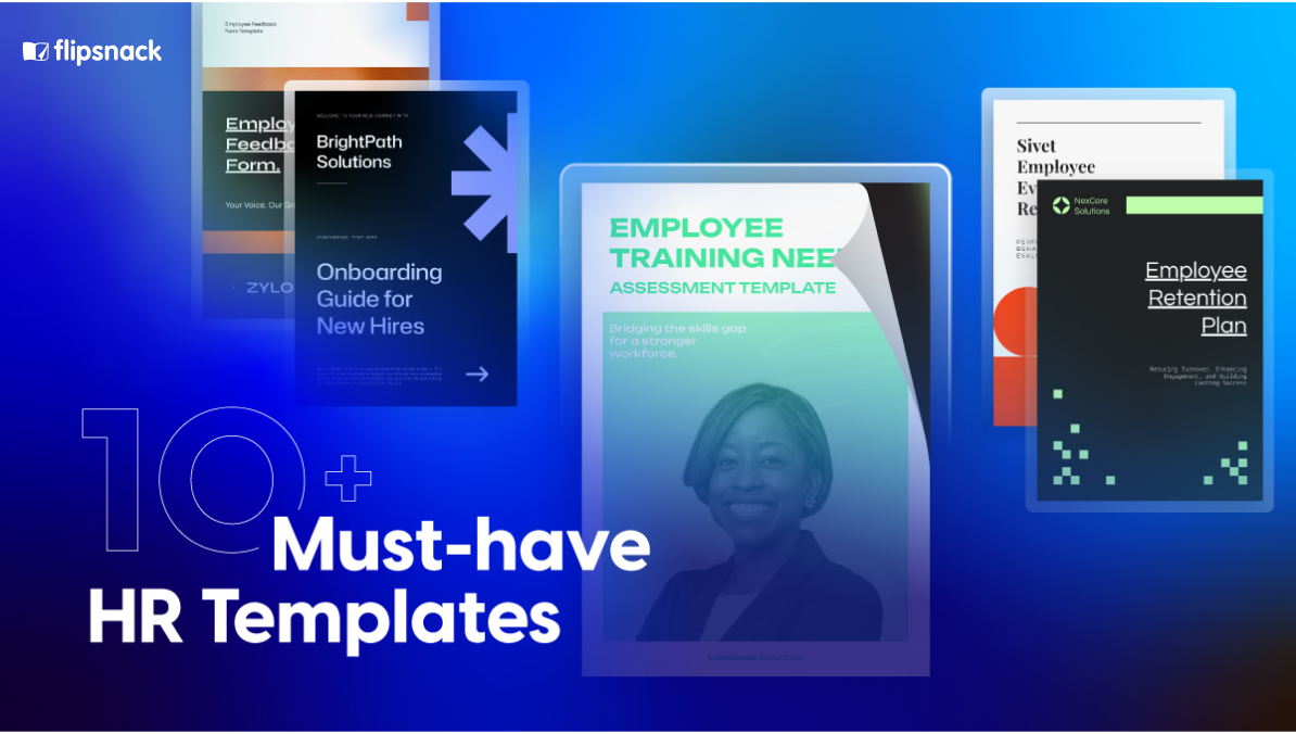 HR templates in Flipsnack to help you simplify processes
