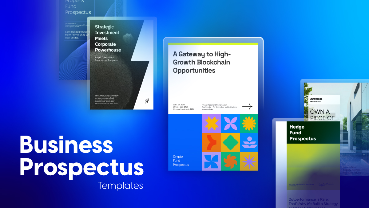 Business Prospectus templates by Flipsnack, cover
