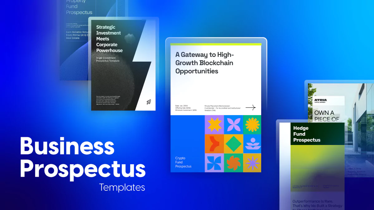 Business Prospectus templates by Flipsnack, cover