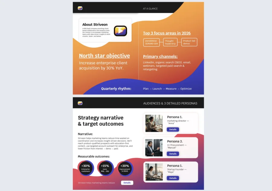 Editable Marketing Strategy Booklet Template