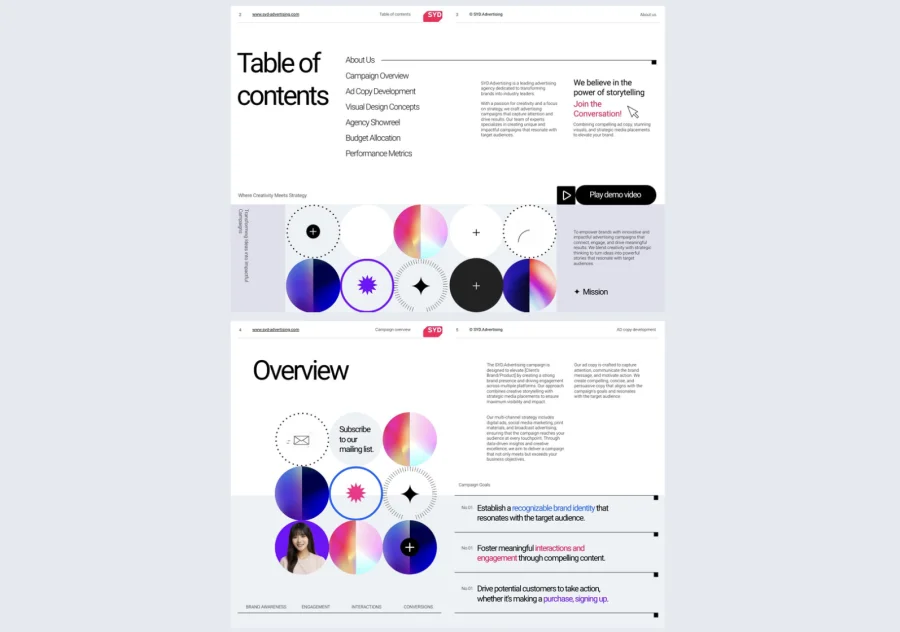 Professional Advertising Booklet Template