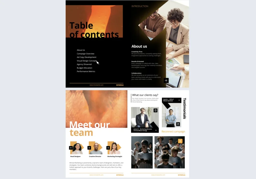 Editable Marketing Booklet Template