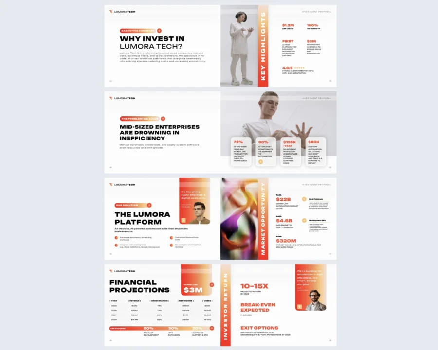 Editable Investor Pitch Deck Template