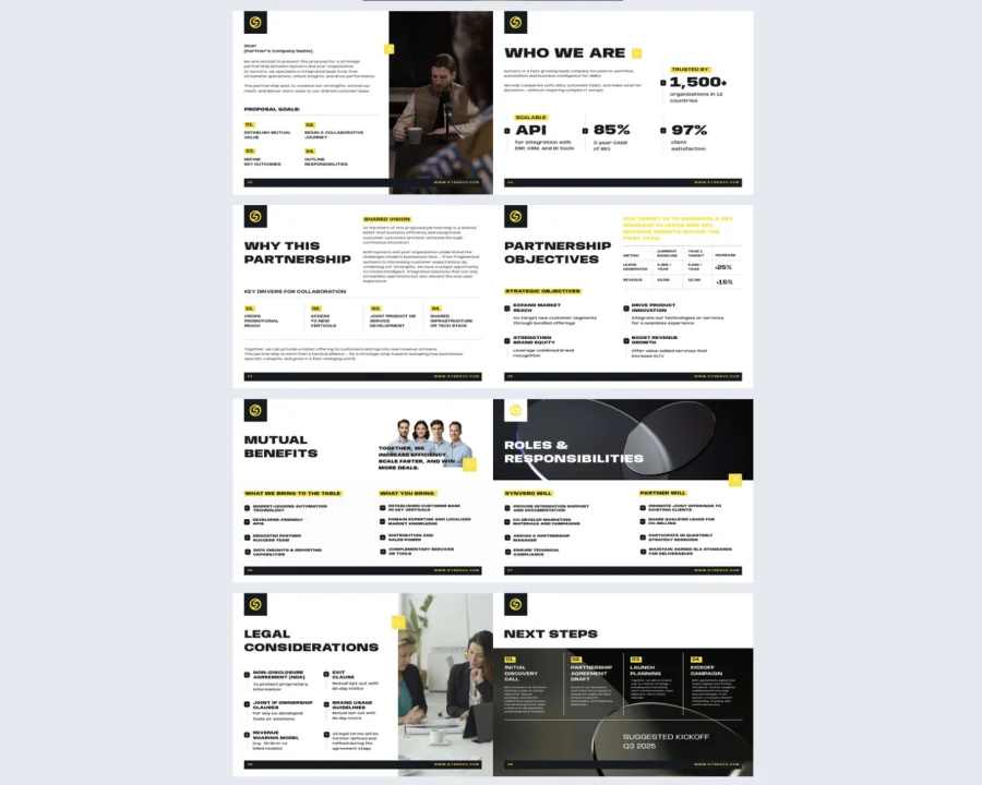 Editable Business Partnership Proposal