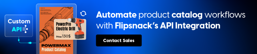 simplify catalog creation with Flipsnack’s API