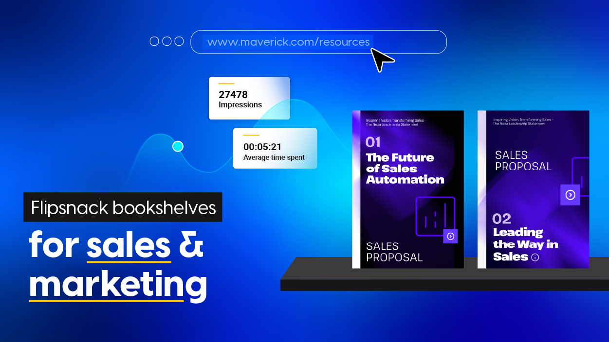 Bookshelf with marketing and sales assets