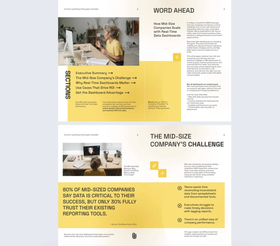 Content Marketing White Paper Design