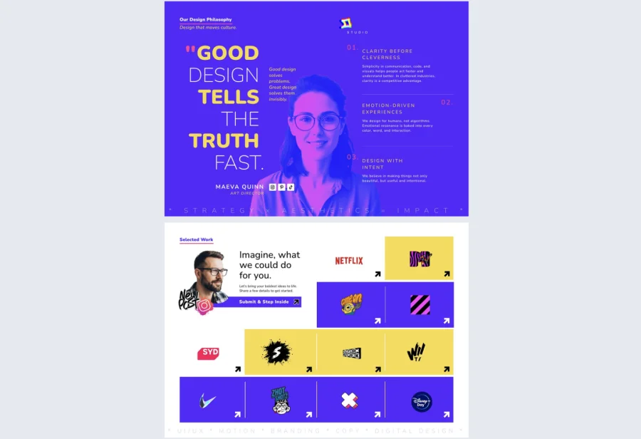 Interactive Company Profile Template