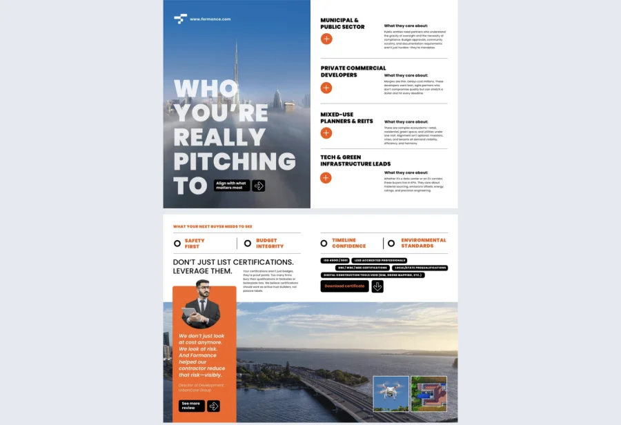 Interactive Construction Company Profile Template