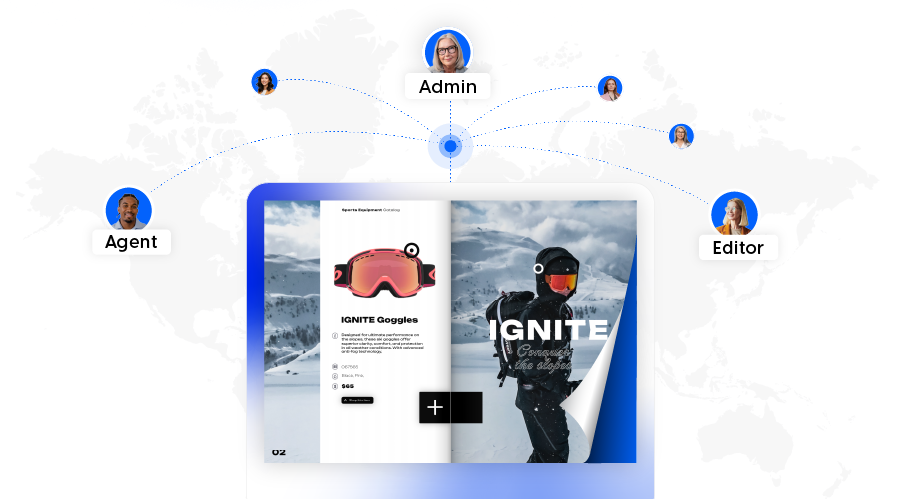 collaborate with your team in Flipsnack