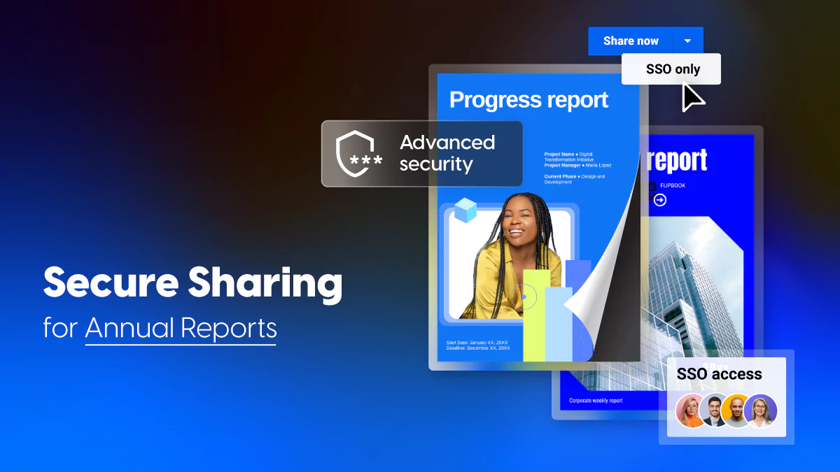 Interactive Annual Reports: Secure Sharing for Different Audiences