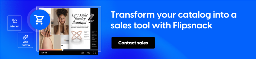 transform your catalog into a sales tool with Flipsnack