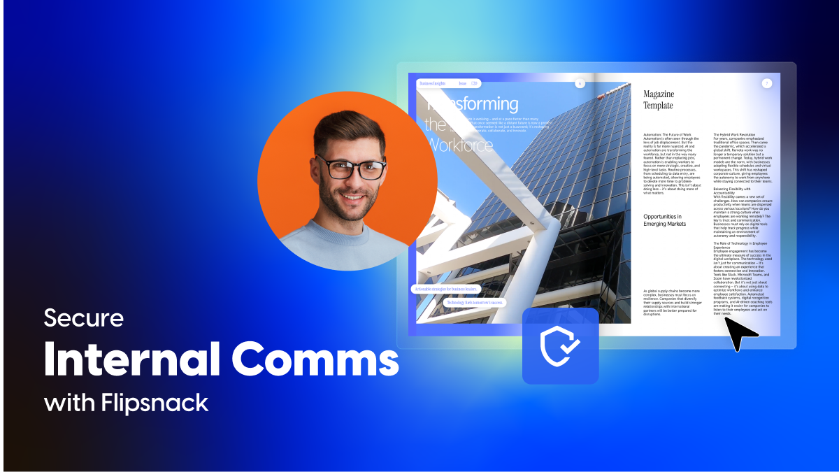 secure internal comms with Flipsnack