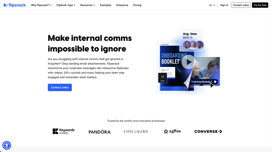 Flipsnack, an internal comms solution used by realtors
