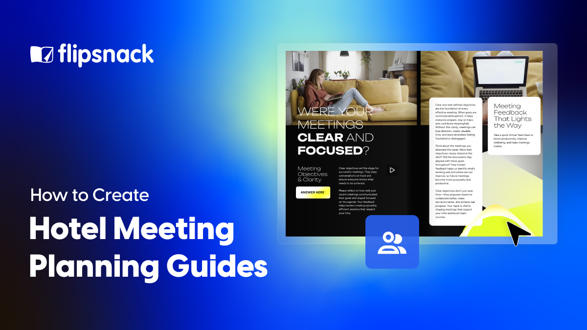 How Hotels Can Create Branded Meeting Planning Guides with Flipsnack