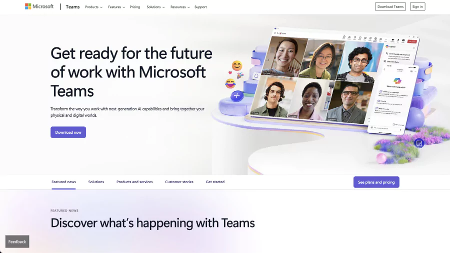 Microsoft Teams, an office coordination tool used by realtors