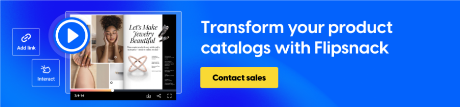 visual representing your product catalogs made in Flipsnack