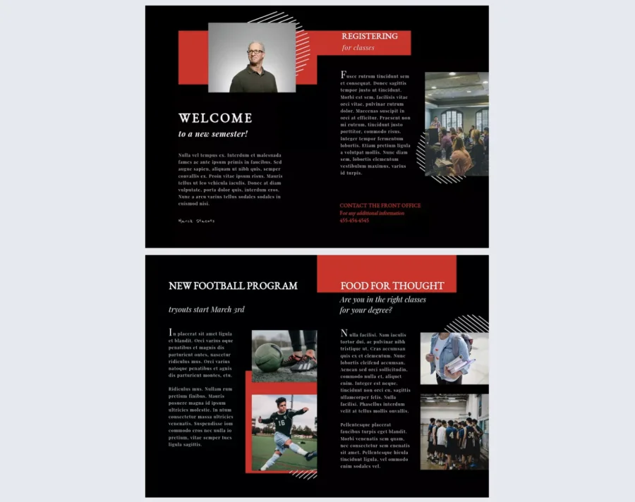 Modern University Prospectus Template