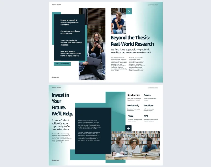 Postgraduate Prospectus Template