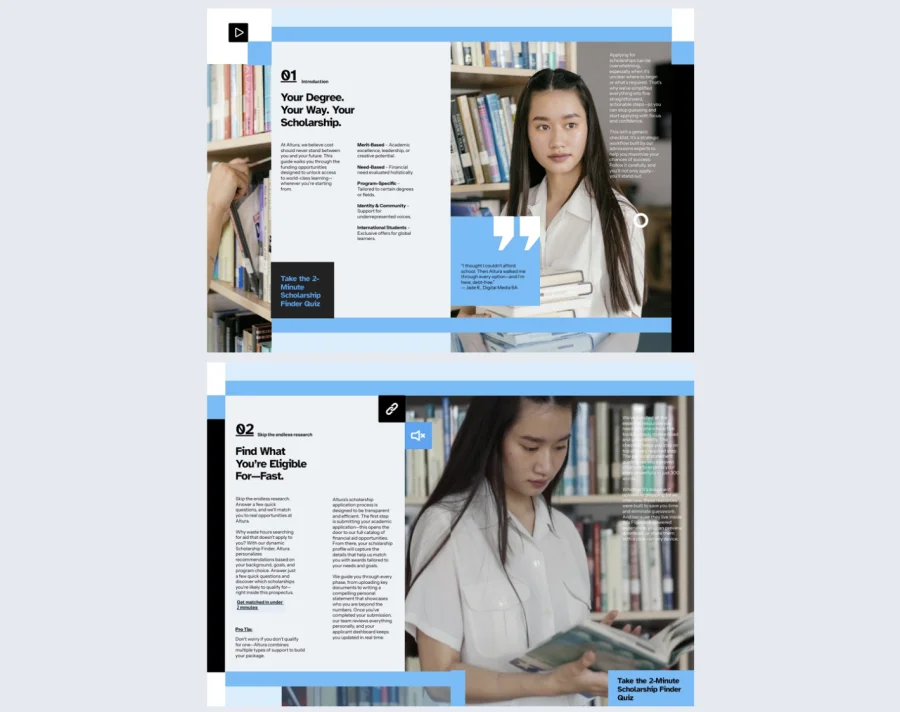 Interactive Scholarship Prospectus Template