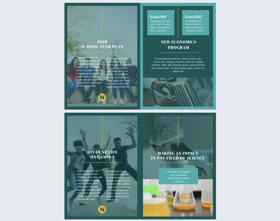 Undergraduate School Prospectus Template