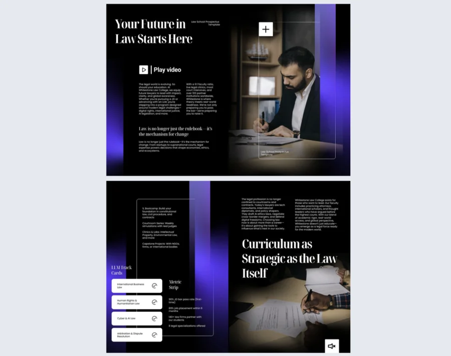 Interactive Law School Prospectus Template