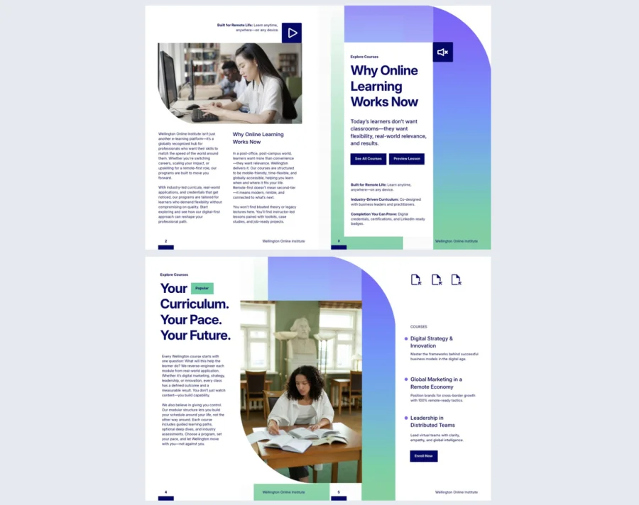Interactive Distance Learning Prospectus Template