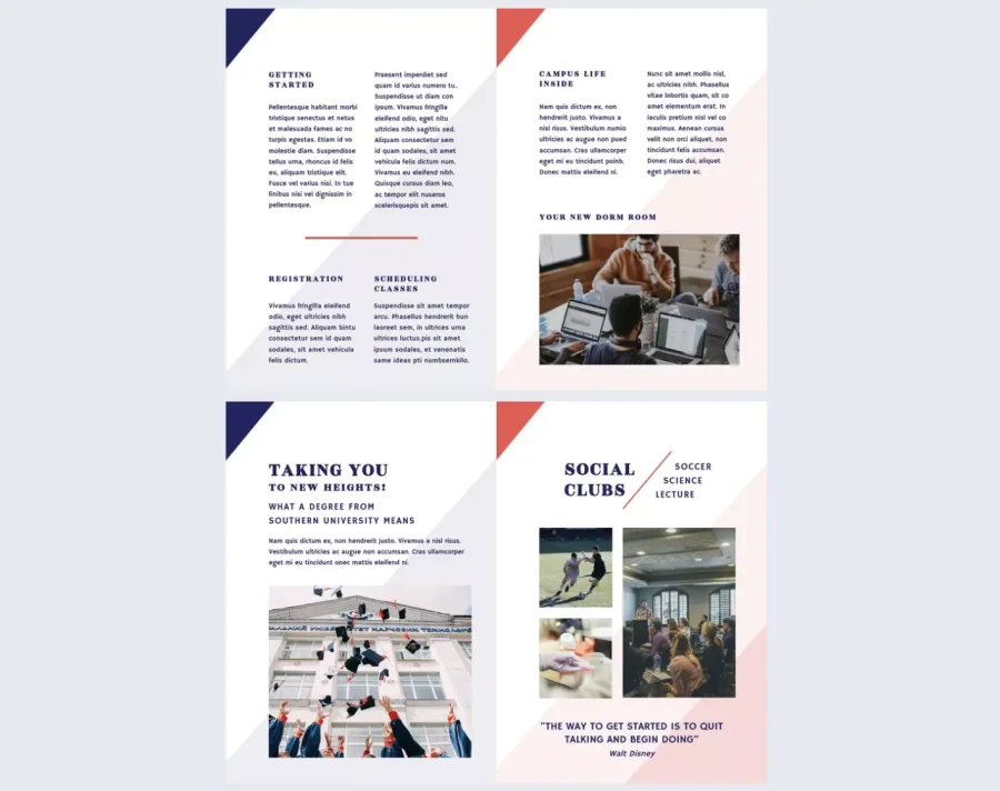 University Prospectus Design Template