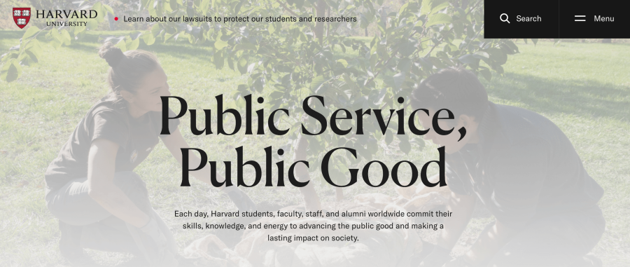 Harvard website