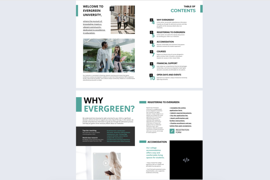 Online Admissions Handbook Guide Template