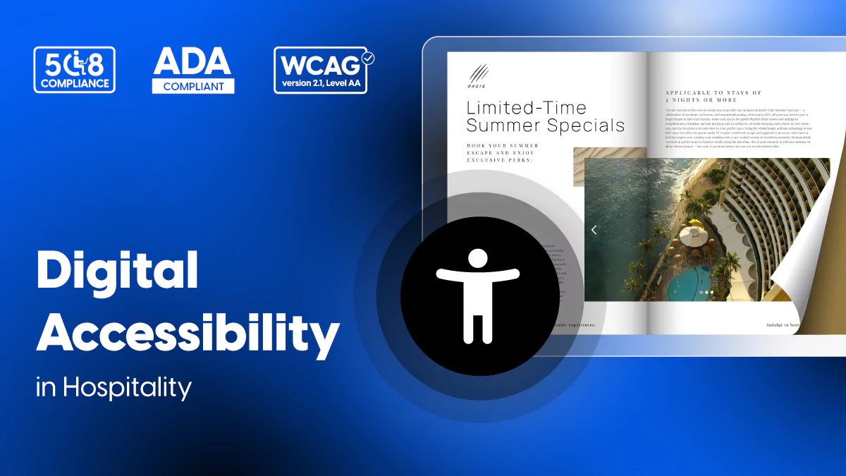 Digital accessibility in hospitality with Flipsnack