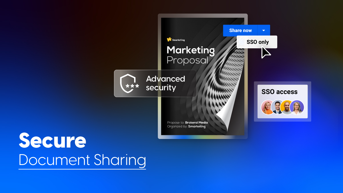 secure document sharing with Flipsnack