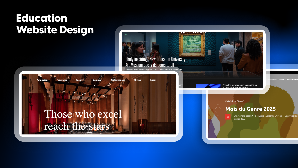 education website design examples