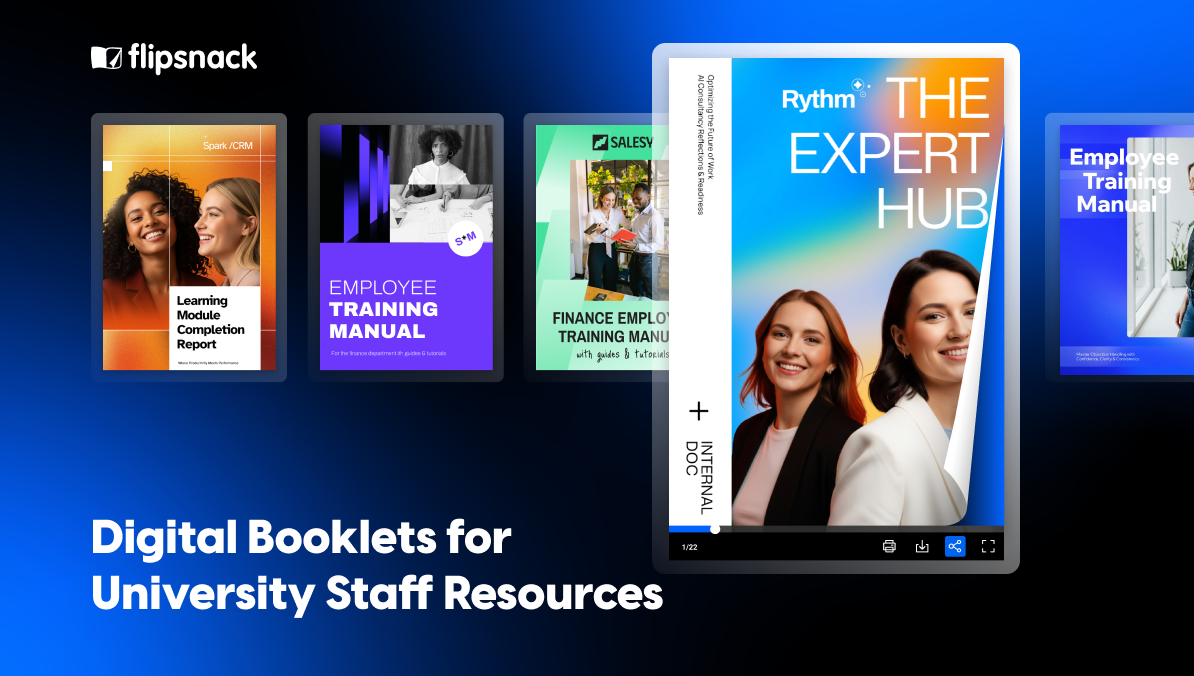 Digital Booklets for University Staff Resources