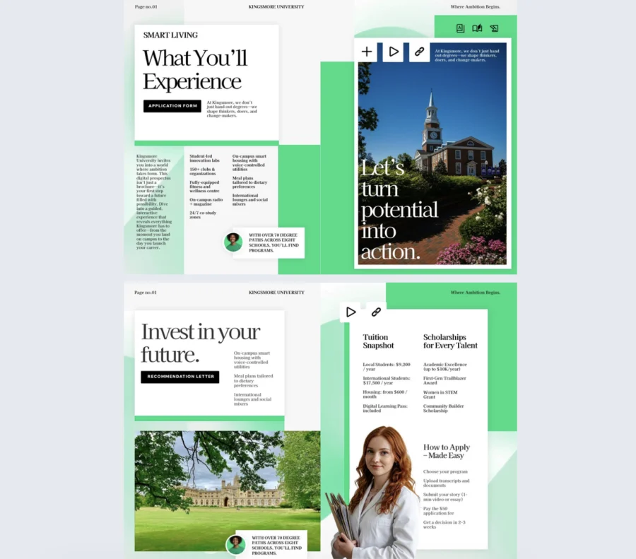 Editable University Prospectus Template