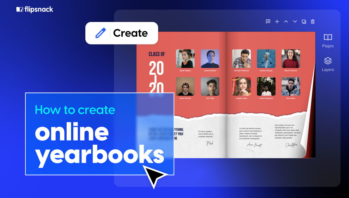 How to create online yearbooks cover