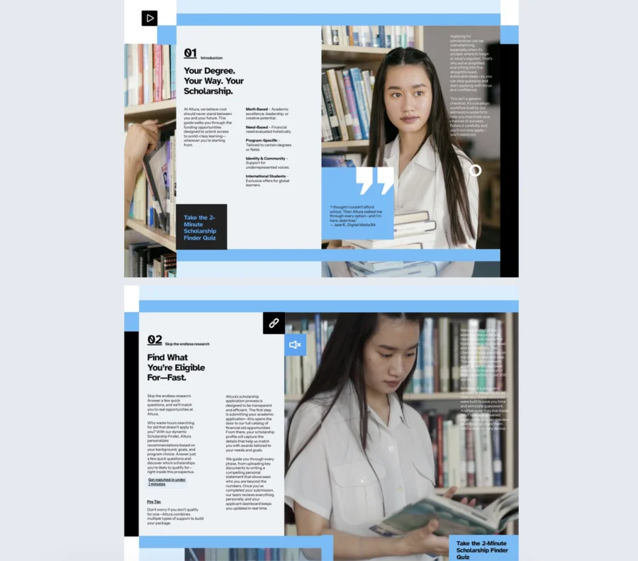 Interactive Scholarship Prospectus Template