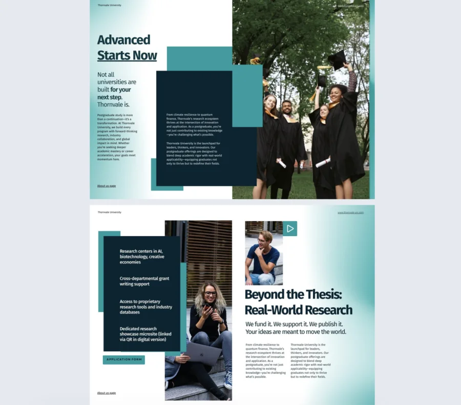 Postgraduate Prospectus Template