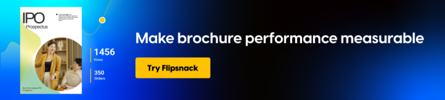 digital brochure analytics in Flipsnack 