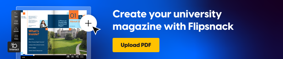 university magazines CTA