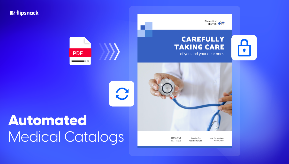 make automated medical catalogs with Flipsnack