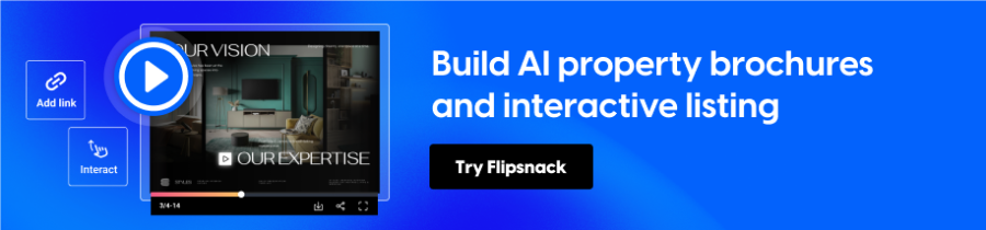 Build your MLS brochure in Flipsnack with AI