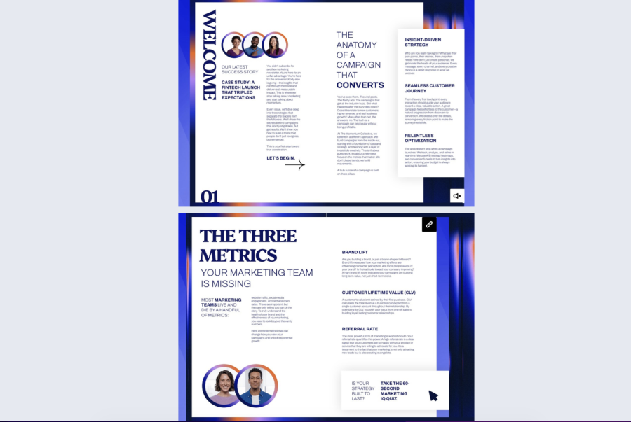 Interactive Creative Campaigns Newsletter Template