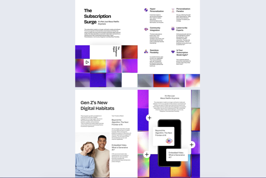 Interactive Market Intelligence Newsletter Template