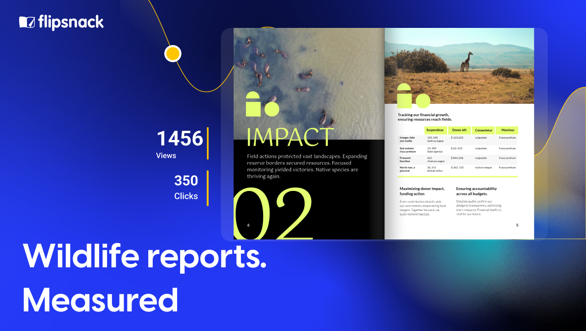 cover for wildlife reports, measured