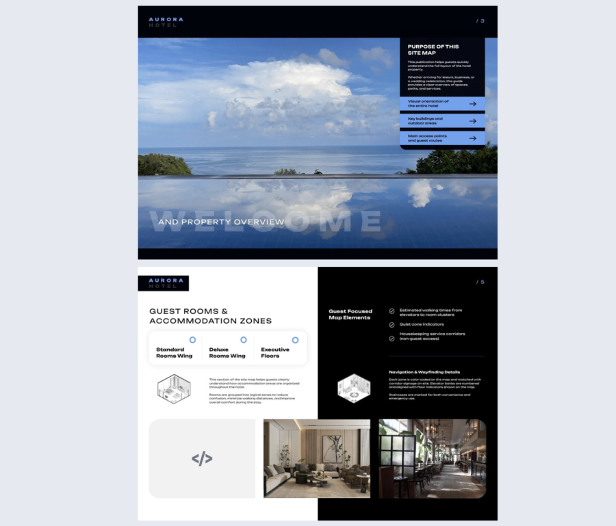hotel site map template