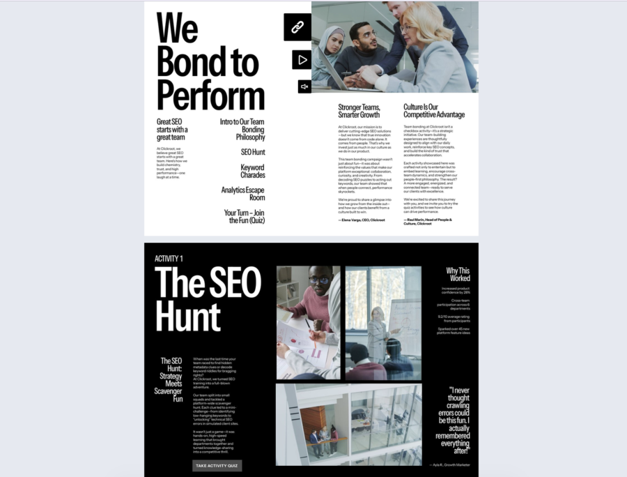 team bonding quiz template