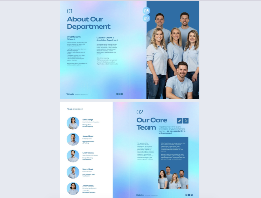 team introduction template