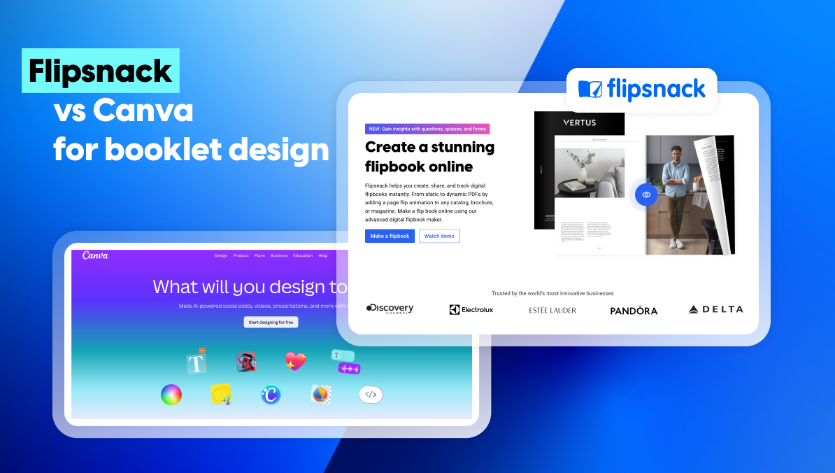 Canva vs Flipsnack for booklet design