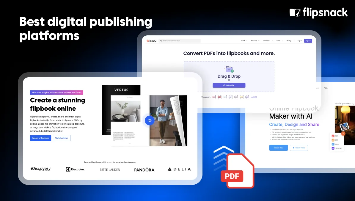 Publishing platforms cover, compared for marketers